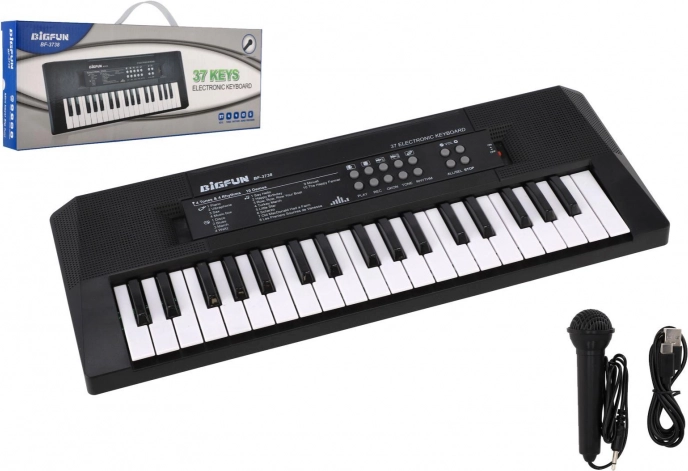 Elektronické klávesy BigFun s 37 klávesami a mikrofonem