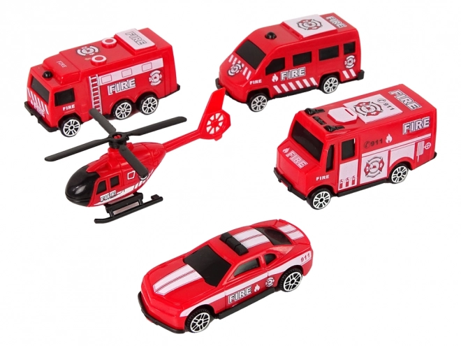 Sada automobilů Hasičská ambulance