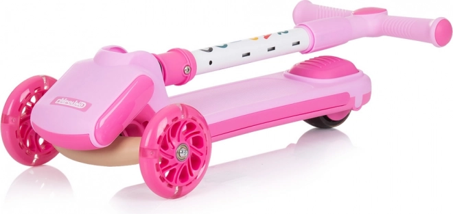 Koloběžka s LED světly Chipolino Rapido růžová