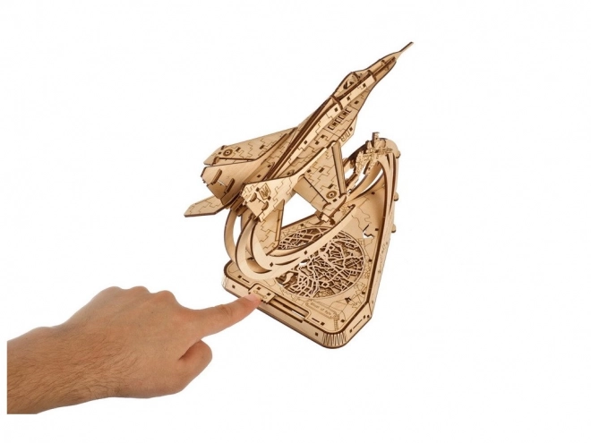 Ugears 3D dřevěné mechanické puzzle Dekorační budík