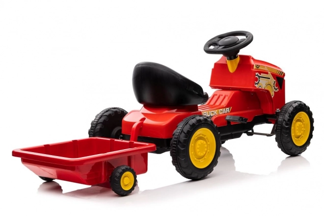 Dětský šlapací traktor červený