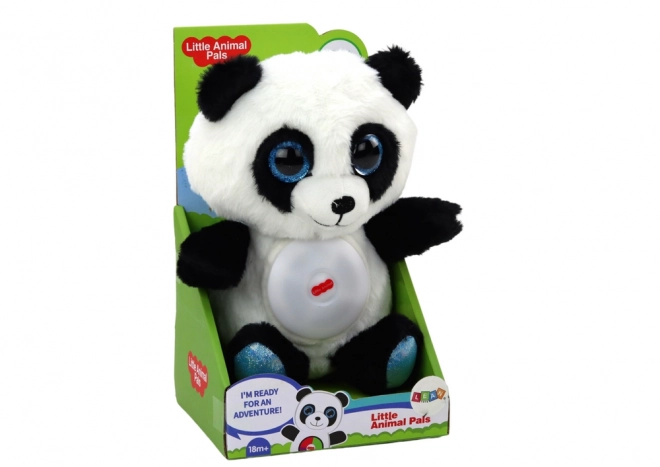 Plyšová panda s noční lampičkou a ukolébavkami 30 cm