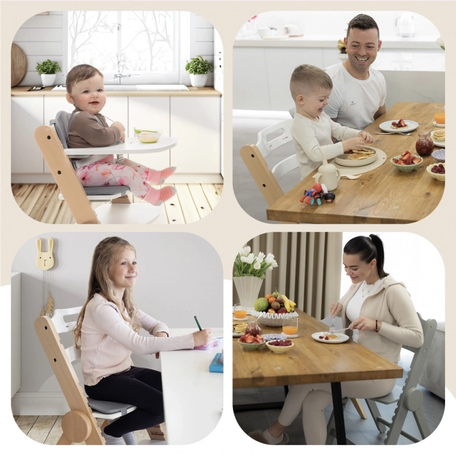 Dřevěná jídelní židlička pro děti od Zopa, černá