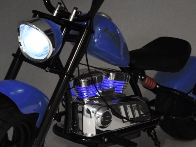 Elektrycký chopper motocykl pro děti – Modrá