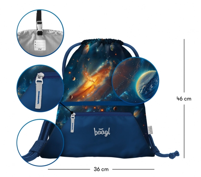 Set AIRY vesmír: batoh, penál, sáček