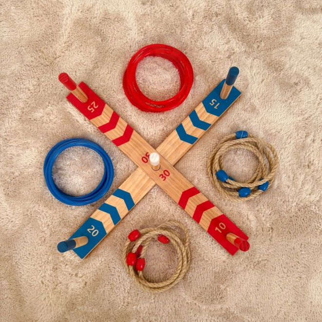 Dřevěná hra Ring Cross od Tooky Toy