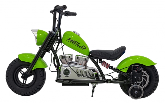 Chopper Warrior Zelený motocykl