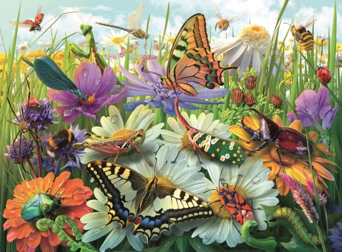 Ravensburger puzzle Zázračný svět hmyzu XXL 100 dílků
