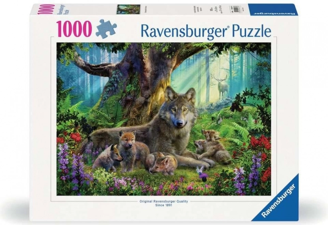 Puzzle Vlci v lese 1000 dílků