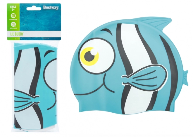 Koupací čepice Bestway Fish 26025 – Modrá