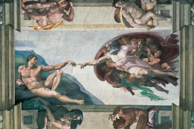Puzzle Ravensburger Michelangelo: Stvoření Adama