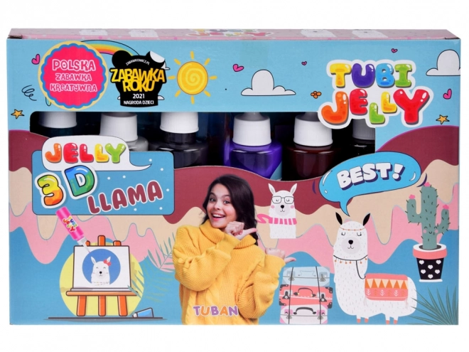 Tubi Jelly kreativní sada Lama 6 barev gelové figurky