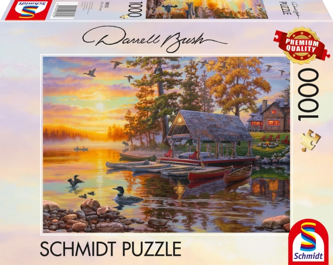 Puzzle Loděnice s kánoemi 1000 dílků