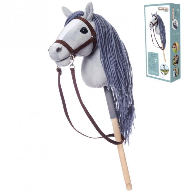 Hobby kůň na tyči Hoppihorse šedý