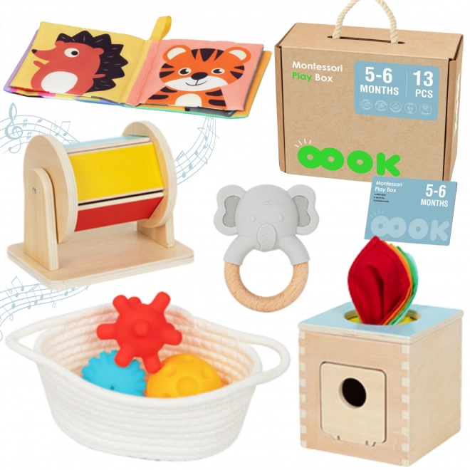 Tooky Toy velký montessori vzdělávací box 6v1