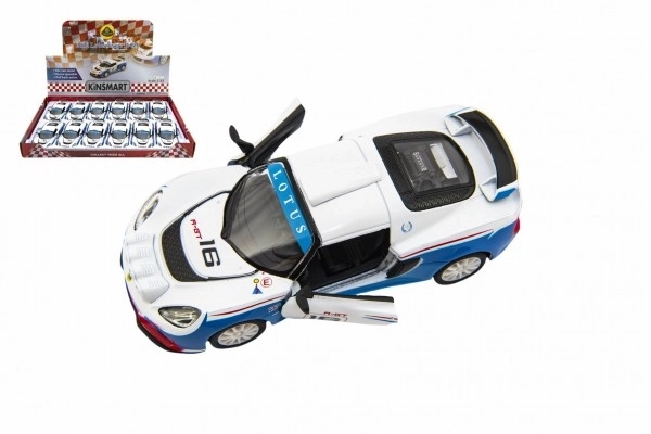 Auto Kinsmart 2012 Lotus Exige R-GT 1:32 12,5cm kov/plast na zpětné natažení