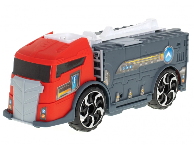 Hasičský kamion - Transportér a parkovací hračka