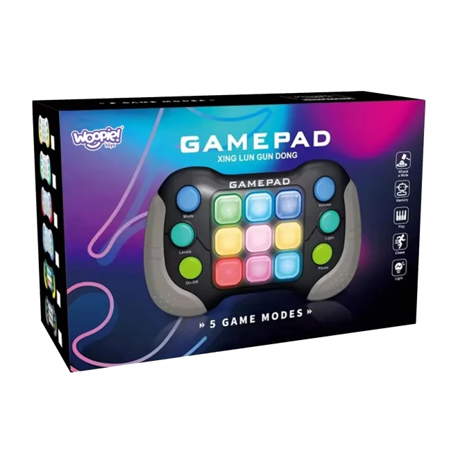 Elektronická hra WOOPIE Pop-It Fidget Toy Gamepad modrý