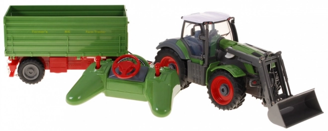 Traktor s nakladačem a přívěsem pro děti 3+