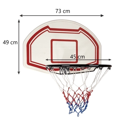 Nástěnný basketbalový koš s tabulí a obručí