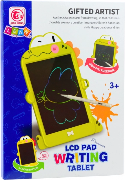 Tabule na kreslení a psaní LCD s dinosaury zelená