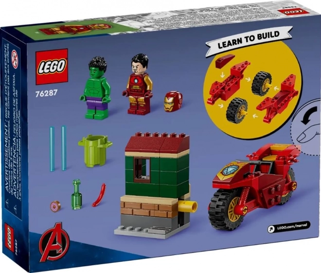 LEGO Marvel Super Heroes 76287 Iron Man s motorkou a Hulk
