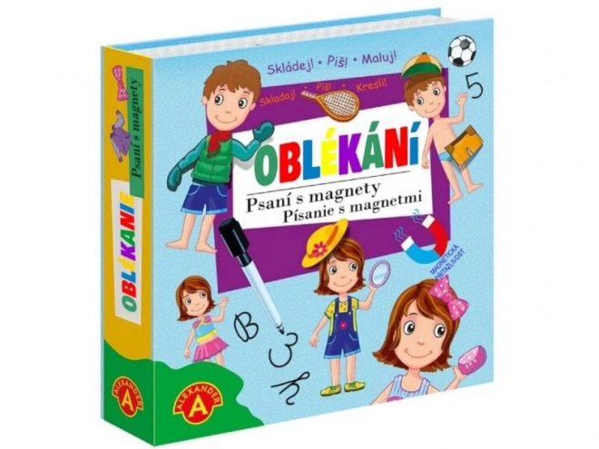 Psaní s magnety - oblékání