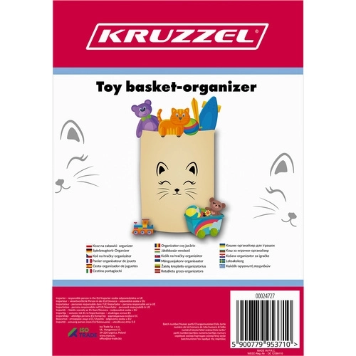 Velký skládací organizér Kruzzel na hračky