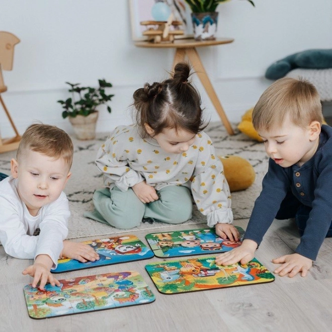 Puzzle 24 dřevěných dílků Tlapková patrola