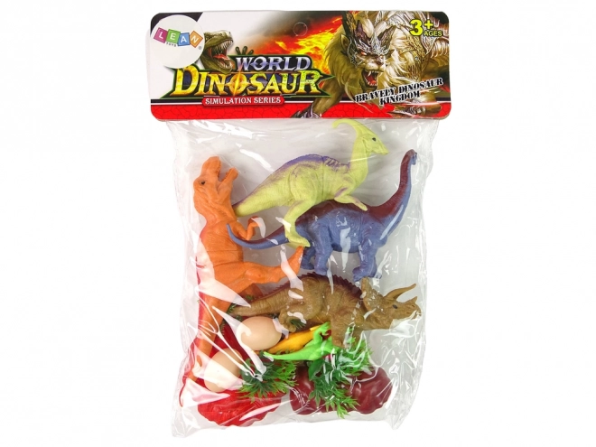 Sada dinosaurích figurek s doplňky, 15 ks