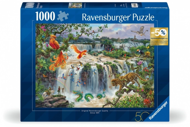 RAVENSBURGER Puzzle Fantastické vodopády Iguaçu 1000 dílků