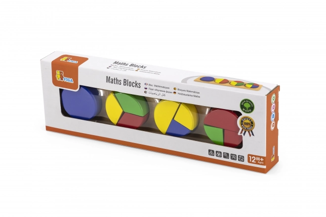 Dřevěná skládačka Viga Montessori matematika pro děti