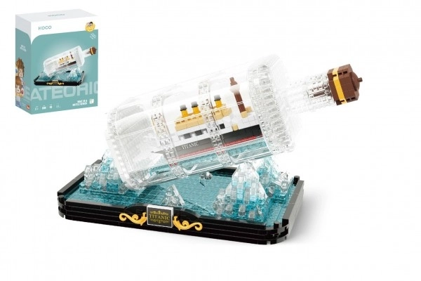 Stavebnice KOCO Titanic v láhvi