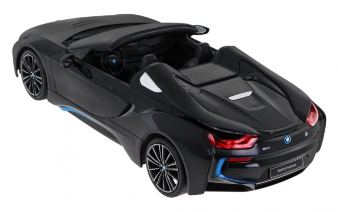 BMW i8 Roadster RASTAR model 1:12 Auto na dálkové ovládání + 2,4 GHz dálkové ovládání – Černé