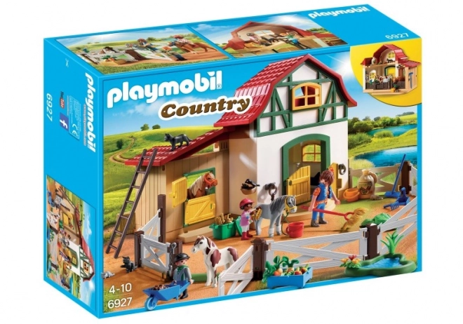 Country 6927 Stáj pro poníky - sada figurek