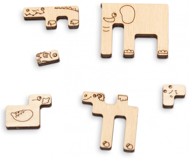 Dřevěné 3D puzzle ZOO