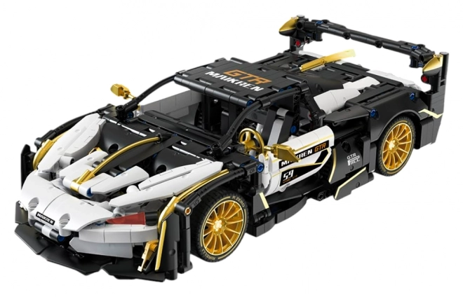 Stavebnice sportovní auto černo-bílé 1242 ks