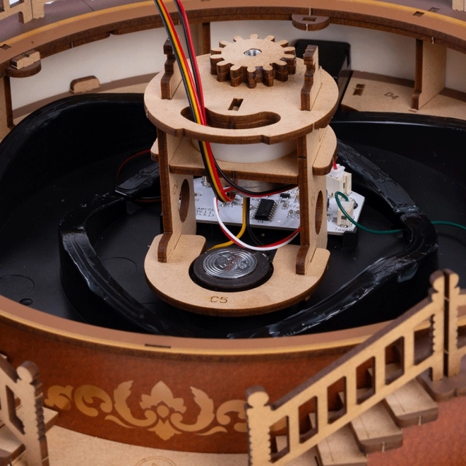 RoboTime 3D dřevěný kolotoč hrací skříňky