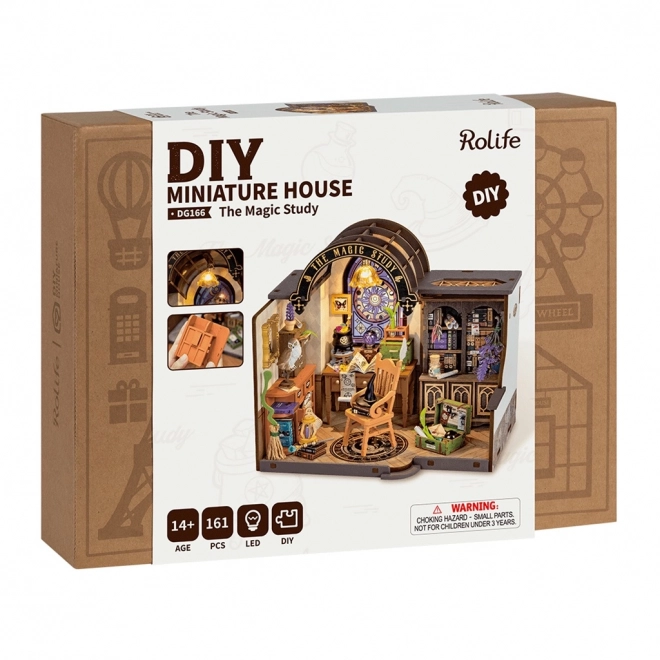 Miniaturní model Čarodějova pracovna
