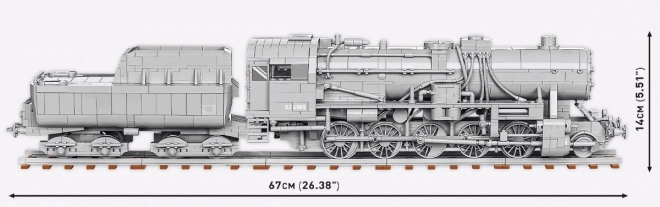 Cobi 6281 World War II 1:35 Parní lokomotiva Kriegslokomotive Baureihe 52 s tendrem