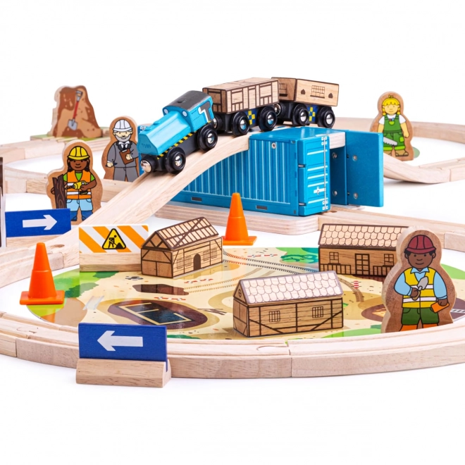 Vláčkodráha Stavba Bigjigs Rail