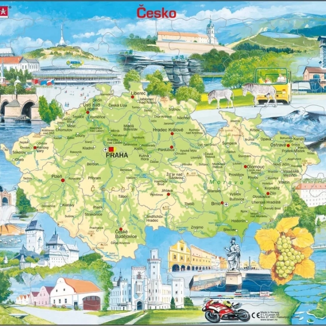 Larsen puzzle památky České republiky 78 dílků