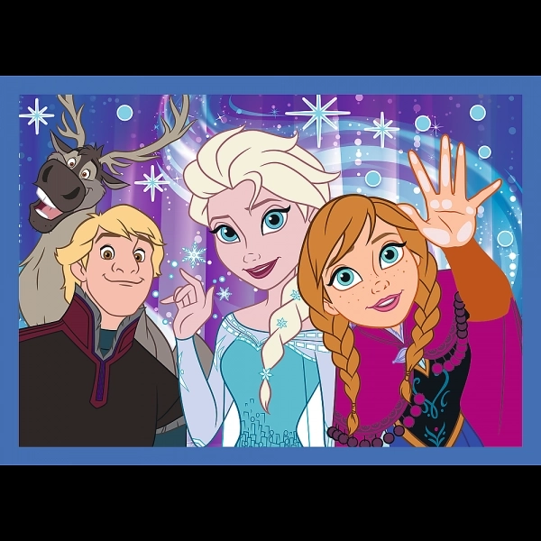 TREFL Puzzle Disney 100 let: Disneyho veselý svět 4v1 (35,48,54,70 dílků)