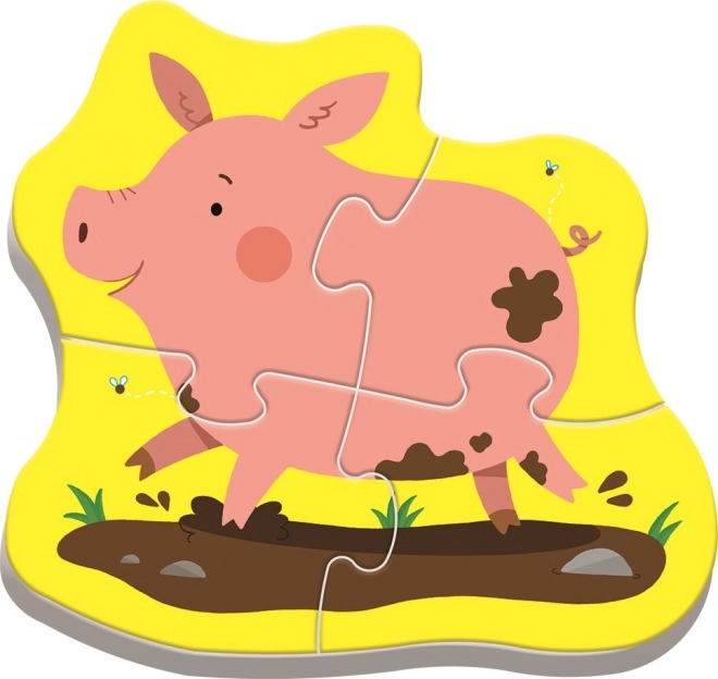 Puzzle pro děti Zvířátka na farmě Trefl
