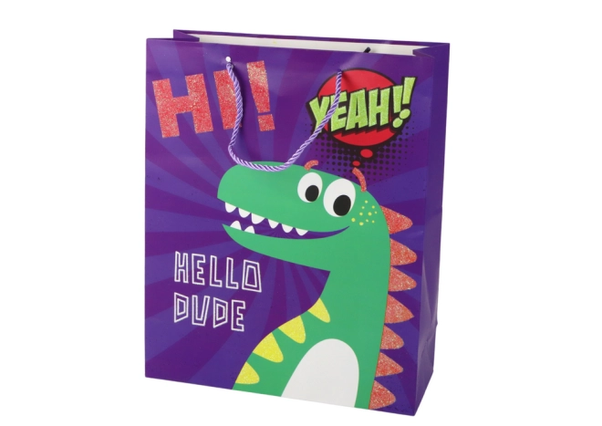 Hravý dinosauří design s třpytem