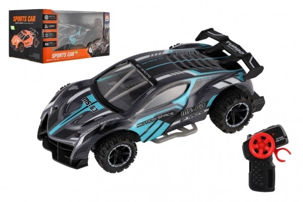 RC sportovní auto 2,4GHz šedo-tyrkysové 20cm – Šedo-tyrkysové