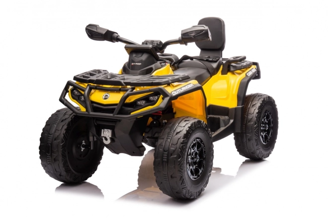 Dětská čtyřkolka Can Am Outlander ATV žlutá