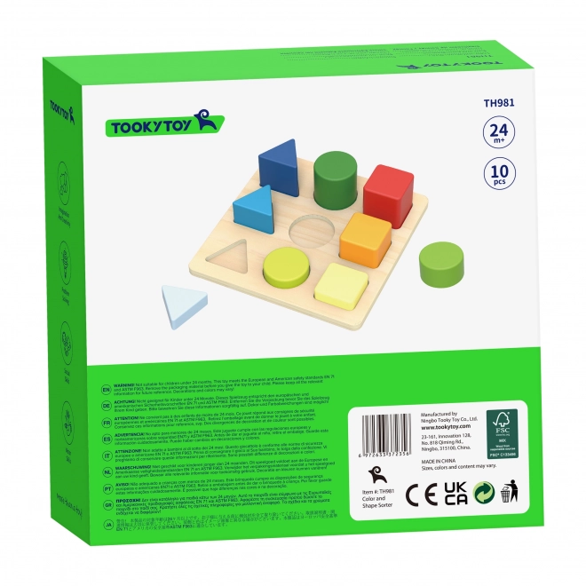 Edukativní skládanka geometrické tvary