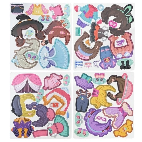 Magnetické puzzle móda pro děti
