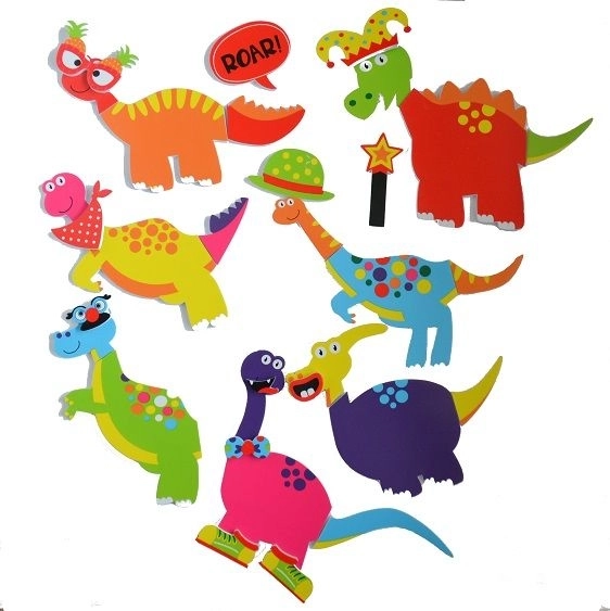 Blázniví dinosauři samolepky do koupele
